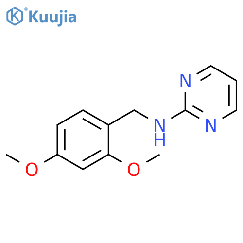 N-[(2,4-dimethoxyphenyl)methyl]pyrimidin-2-amine structure