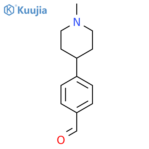4-(1-Methylpiperidin-4-yl)benzaldehyde structure