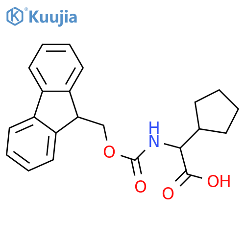 2-cyclopentyl-2-{[(9H-fluoren-9-ylmethoxy)carbonyl]amino}acetic acid structure