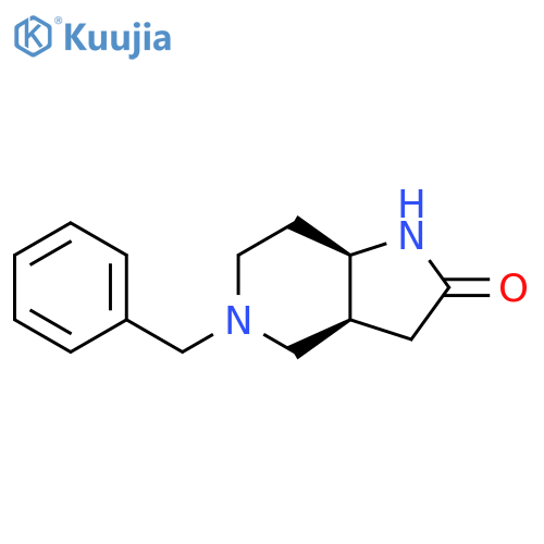 cis-5-benzyl-octahydro-1H-pyrrolo[3,2-c]pyridin-2-one structure