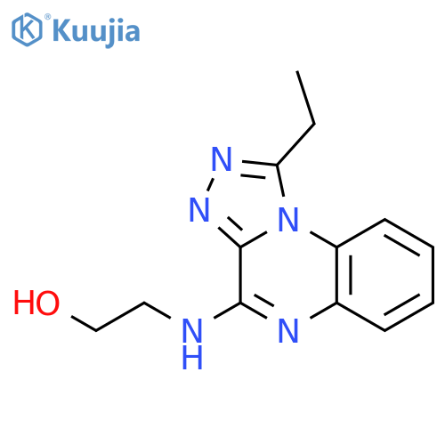 Ethanol, 2-[(1-ethyl[1,2,4]triazolo[4,3-a]quinoxalin-4-yl)amino]- structure