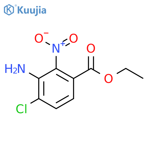 Ethyl 3-amino-4-chloro-2-nitrobenzoate structure
