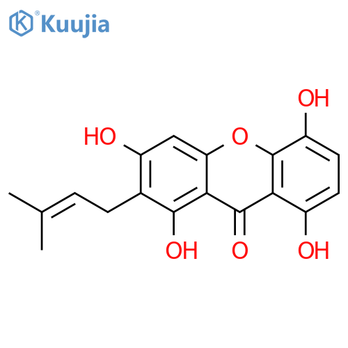 9H-Xanthen-9-one,1,3,5,8-tetrahydroxy-2-(3-methyl-2-buten-1-yl)- structure