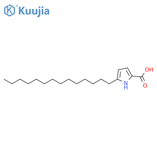 1H-Pyrrole-2-carboxylic acid, 5-tetradecyl- structure