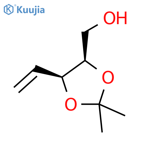 (4r,5s)-(2,2-dimethyl-5-vinyl-1,3-dioxolan-4-yl)methan-1-ol structure