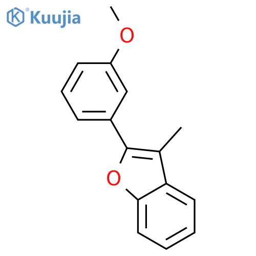 Benzofuran, 2-(3-methoxyphenyl)-3-methyl- structure