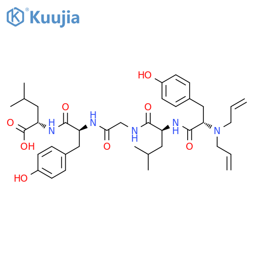 L-Leucine,N-[N-[N-[N-(N,N-di-2-propenyl-L-tyrosyl)-D-leucyl]glycyl]-L-tyrosyl]- (9CI) structure