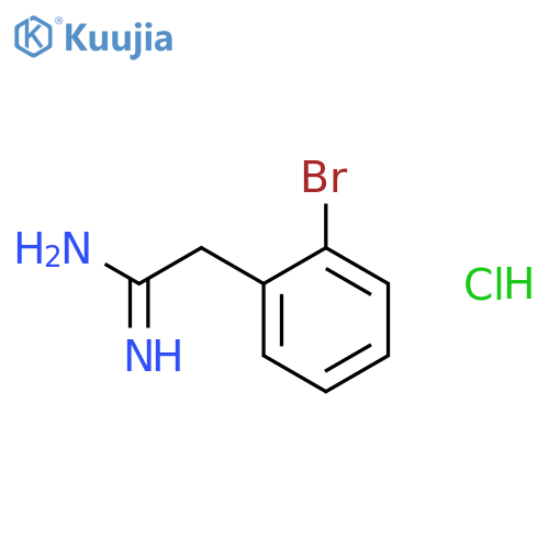 2-(2-Bromophenyl)ethanimidamide hydrochloride structure