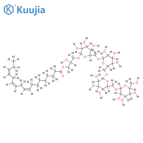 1-O-(9Z,12Z,15Z-octadecatrienoyl)-3-O-[beta-D-galactopyranosyl-(1->6)-O-beta-D-galactopyranosyl-(1->6)-O-beta-D-galactopyranosyl-(1->6)-O-beta-D-galactopyranosyl] glycerol structure