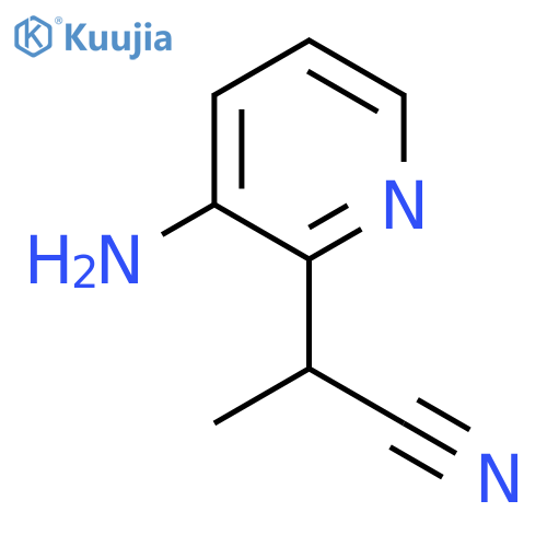 2-(3-Aminopyridin-2-yl)propanenitrile structure