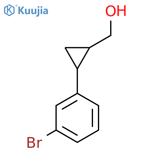 (2-(3-Bromophenyl)cyclopropyl)methanol structure