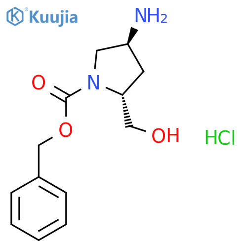 (2R,4S)-1-CBZ-2-hydroxymethyl-4-amino Pyrrolidine-HCl structure