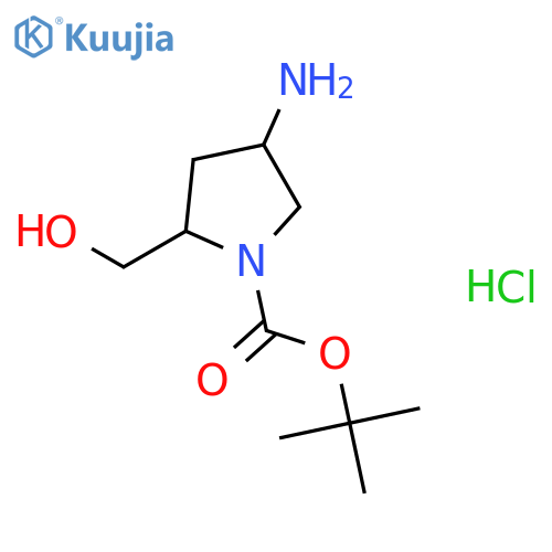 (2S,4R)-1-Boc-2-Hydroxymethyl-4-aminopyrrolidine hydrochloride structure