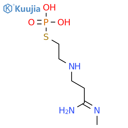Propanimidamide,N-methyl-3-[[2-(phosphonothio)ethyl]amino]- (9CI) structure