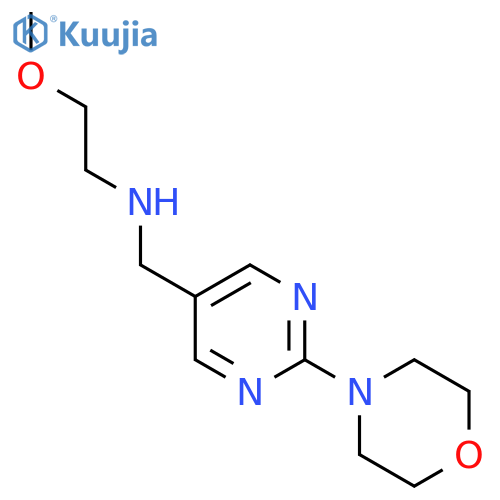 2-Methoxy-N-((2-morpholinopyrimidin-5-yl)methyl)ethanamine structure
