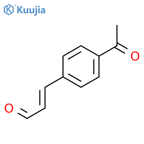 2-Propenal, 3-(4-acetylphenyl)-, (2E)- structure