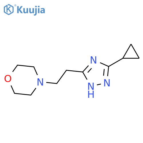 4-(2-(5-Cyclopropyl-1H-1,2,4-triazol-3-yl)ethyl)morpholine structure