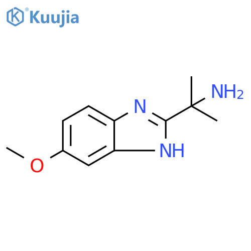 1H-Benzimidazole-2-methanamine, 6-methoxy-α,α-dimethyl- structure