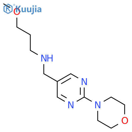 (3-Methoxy-propyl)-(2-morpholin-4-yl-pyrimidin-5-ylmethyl)-amine structure