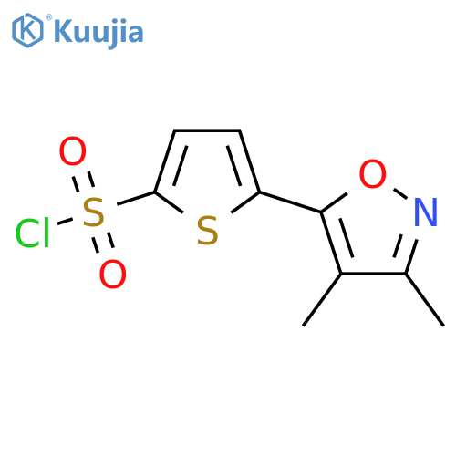 5-(3,4-dimethylisoxazol-5-yl)thiophene-2-sulfonyl chloride structure