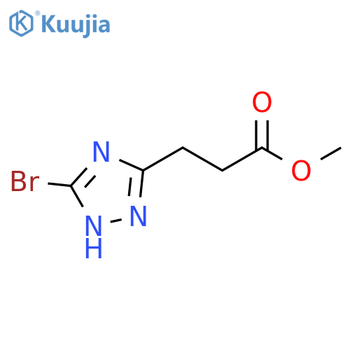 Methyl 3-(5-bromo-1H-1,2,4-triazol-3-yl)propanoate structure