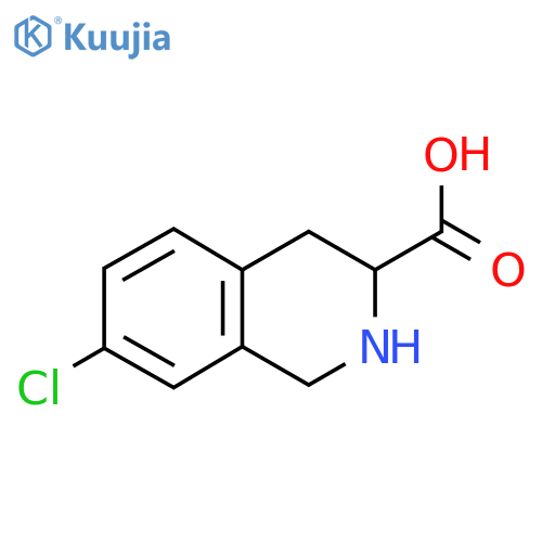 7-chloro-1,2,3,4-tetrahydroisoquinoline-3-carboxylic acid structure