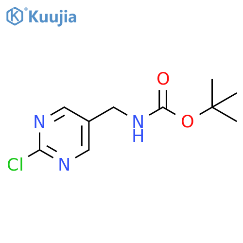 tert-butyl N-[(2-chloropyrimidin-5-yl)methyl]carbamate structure