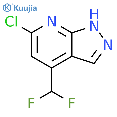6-chloro-4-(difluoromethyl)-1H-pyrazolo[3,4-b]pyridine structure