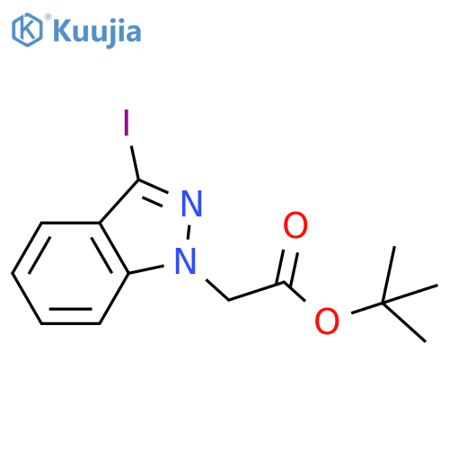 tert-Butyl2-(3-iodo-1H-indazol-1-yl)acetate structure