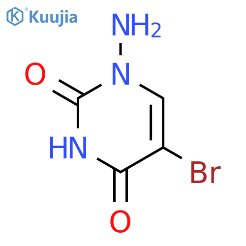 1-amino-5-bromo-1,2,3,4-tetrahydropyrimidine-2,4-dione structure
