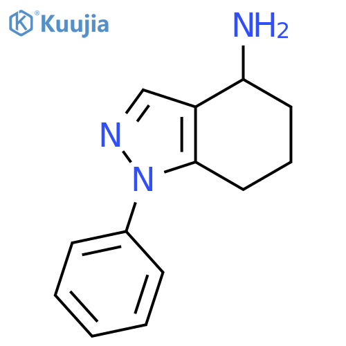 1-phenyl-4,5,6,7-tetrahydro-1H-indazol-4-amine structure