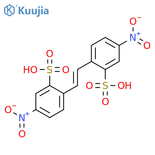 6,6'-(Ethene-1,2-diyl)bis-(3-nitrobenzenesulfonic acid) structure
