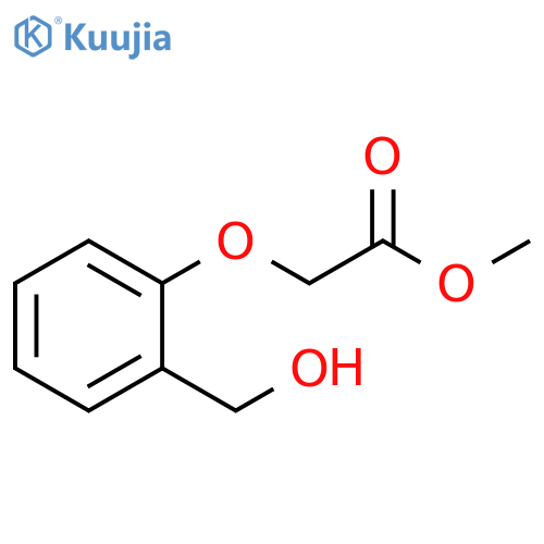 Acetic acid, [2-(hydroxymethyl)phenoxy]-, methyl ester structure