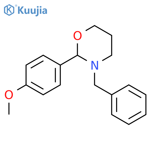 2H-1,3-Oxazine, tetrahydro-2-(4-methoxyphenyl)-3-(phenylmethyl)- structure