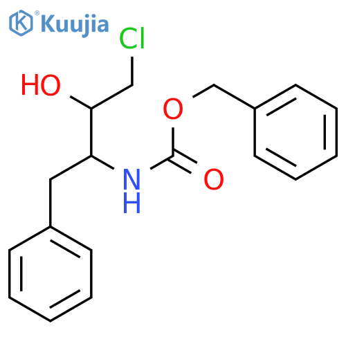 Benzyl ((2S,3S)-4-chloro-3-hydroxy-1-phenylbutan-2-yl)carbamate structure
