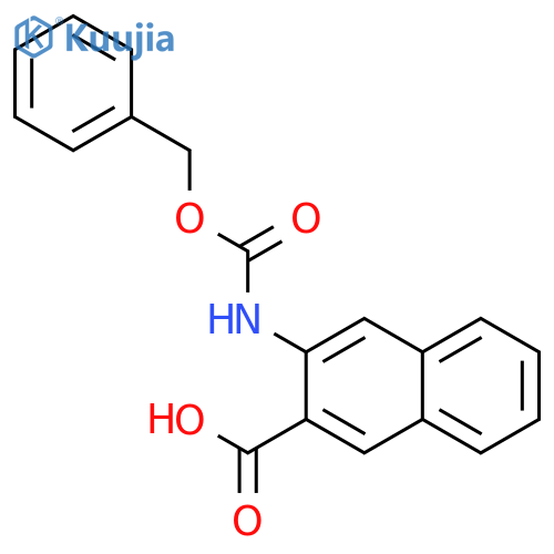 3-{(benzyloxy)carbonylamino}naphthalene-2-carboxylic acid structure