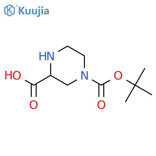 4-[(tert-butoxy)carbonyl]piperazine-2-carboxylic acid structure