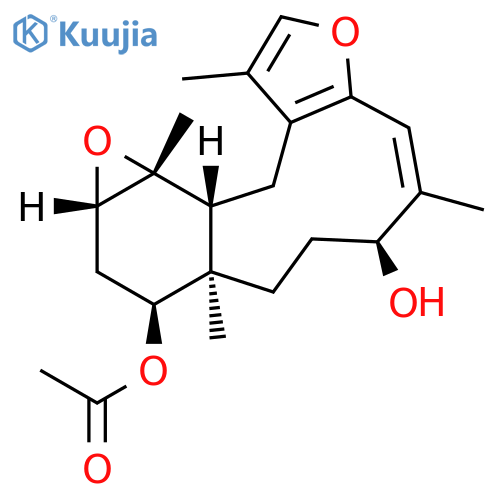 Oxireno[5',6']benzo[1',2':4,5]cyclodeca[1,2-b]furan-3,6-diol,1a,2,3,3a,4,5,6,12,12a,12b-decahydro-3a,7,11,12b-tetramethyl-, 3-acetate,(1aS,3S,3aR,6S,7Z,12aR,12bR)- (9CI) structure
