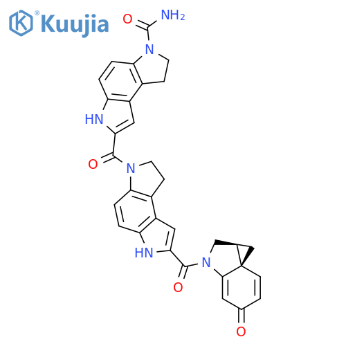 Benzo[1,2-b:4,3-b']dipyrrole-3(2H)-carboxamide,7-[[7-[[(1aS,7aS)-1a,2-dihydro-5-oxo-1H-cycloprop[c]indol-3(5H)-yl]carbonyl]-1,6-dihydrobenzo[1,2-b:4,3-b']dipyrrol-3(2H)-yl]carbonyl]-1,6-dihydro- structure