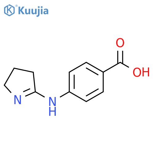 4-(3,4-dihydro-2H-pyrrol-5-yl)aminobenzoic acid structure