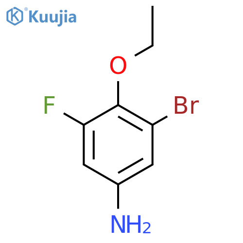 3-Bromo-4-ethoxy-5-fluoroaniline structure