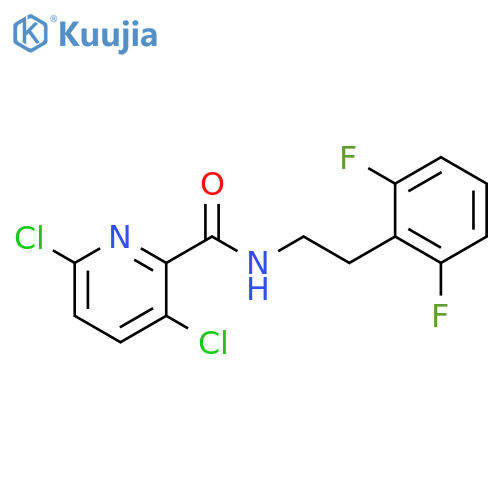 2-Pyridinecarboxamide, 3,6-dichloro-N-[2-(2,6-difluorophenyl)ethyl]- structure