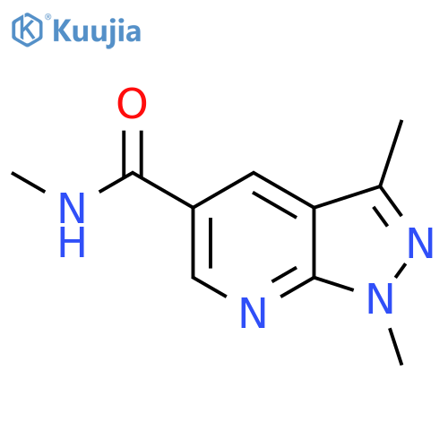 N,1,3-trimethyl-1H-pyrazolo[3,4-b]pyridine-5-carboxamide structure