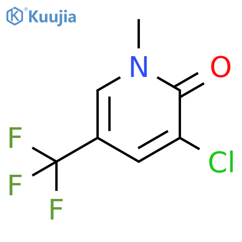 3-chloro-1-methyl-5-(trifluoromethyl)-1,2-dihydropyridin-2-one structure