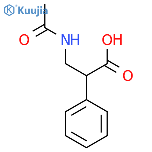 Benzeneacetic acid, α-[(acetylamino)methyl]- structure