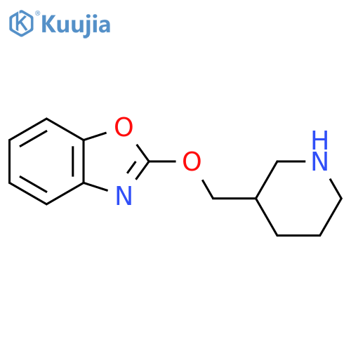 2-[(piperidin-3-yl)methoxy]-1,3-benzoxazole structure