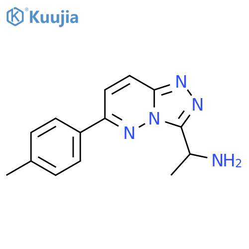1-(6-(p-Tolyl)-[1,2,4]triazolo[4,3-b]pyridazin-3-yl)ethanamine structure