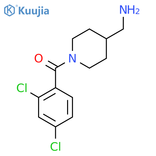 4-(Aminomethyl)-1-piperidyl-(2,4-dichlorophenyl)methanone structure