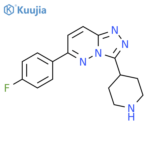 6-(4-Fluorophenyl)-3-(piperidin-4-yl)-[1,2,4]triazolo[4,3-b]pyridazine structure