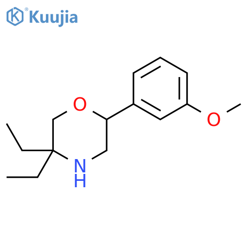 5,5-Diethyl-2-(3-methoxyphenyl)morpholine structure